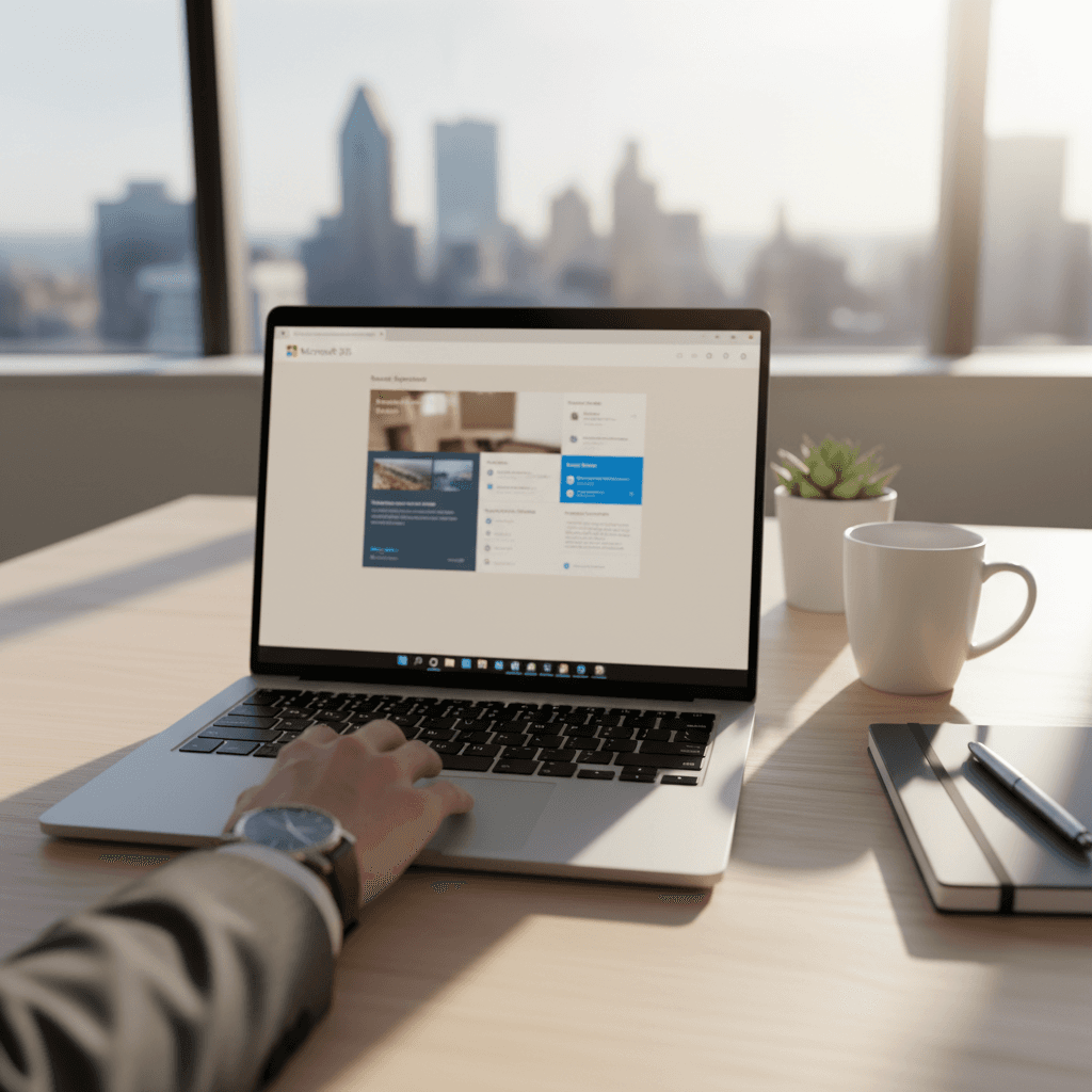 Microsoft 365 administration dashboard